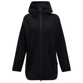 Peak Performance Pile Long Zip Fleecejacke f&uuml;r Damen | schwarz