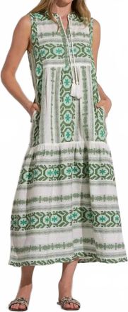 Elan Cyprus Midi Dress In Green