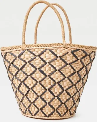 L*Space Womens Palma Nights Bag In Natural/black