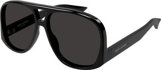 Saint Laurent SL 652 SOLACE 001 Womens Sunglasses Black Size 59