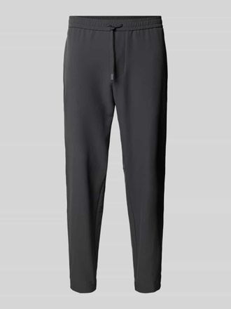 HUGO BOSS Relaxed Fit Stoffhose mit elastischem Bund Modell T_Flex in Dunkelgrau, Gr&ouml;&szlig;e 98