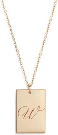 Set & Stones Stella Initial Pendant Necklace in Gold/w at Nordstrom