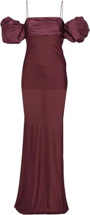 Rotate Rotate Birger Christensen, Dames, Jurken, Rood, Maat: L Chiffon