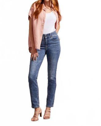 Tribal Sophia Straight Leg Jeans In Dark Vintage
