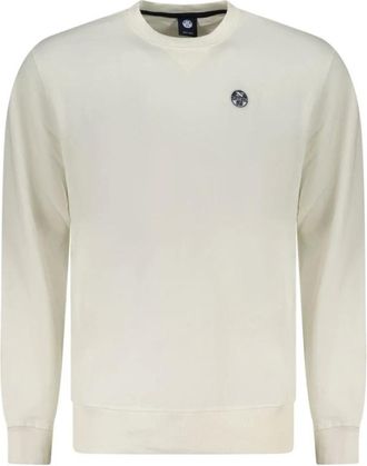 North Sails Hoodies & sweatvesten, Heren, Beige, M, Katoen, Sweatshirt met lange mouwen