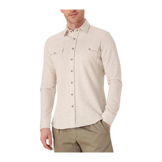 Profuomo Heren Overshirt Wester Beige - Heren - Zomerjassen - Beige - S - Jassen
