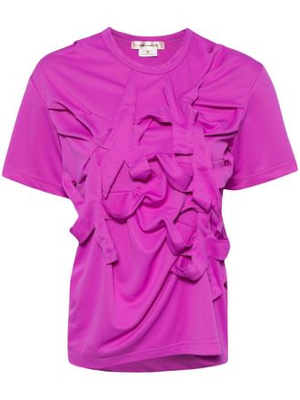Comme Des Garçons T-shirt met applicatie - Paars