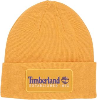Timberland Vintage Beanie Dark Cheddar Muts - Heren - Hoeden - Geel - ONE Size - Polyester - Accessoires
