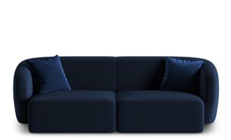 BLOOMINGLOFT 2-Sitzer Designsofa Chiara Samt