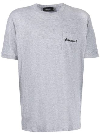 Dsquared2 T-shirt met logoprint - Grijs
