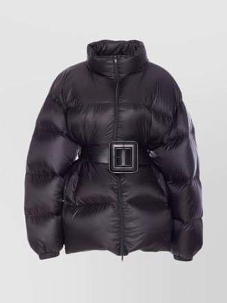 Balenciaga down belted short puffer jacket