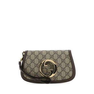 Gucci Gg Supreme Fabric Mini Gucci Blondie Clutch