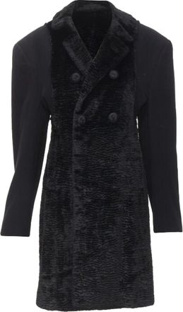 Comme Des Garçons Comme Des Garcons faux fur deconstructed oversized coat