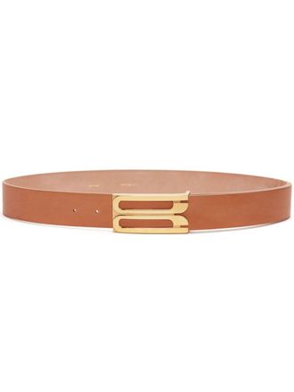 Victoria Beckham Frame leather belt - women - Calf Leather - S - Neutrals