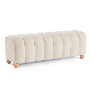BIZZOTTO 2P Zora Bench White Boucle