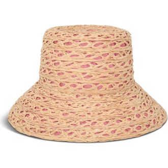 Gigi Burris Millinery Ida Packable Bucket Hat in Amaranth at Nordstrom, Size Medium