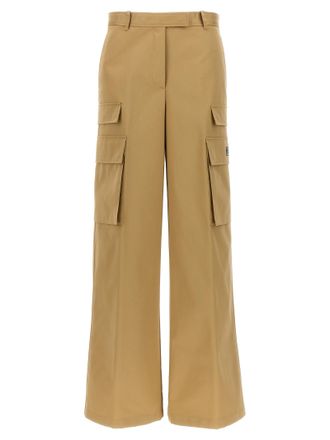 Versace Beige Cotton Cargo Womens Pants