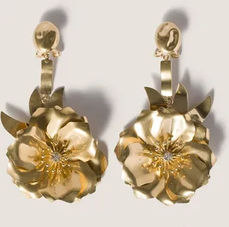 Miu Miu Metal earrings with crystals