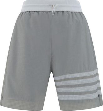Thom Browne Gray Polyamide Bermuda Mens Shorts