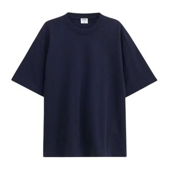 Filippa K Heavy Crewneck Tee - male - Filippa K - T-Shirts - Blue - XL - Tops