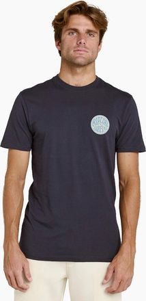 Rip Curl Mens Rip Curl Mens Streamline Palmy Graphic Short Sleeve T-Shirt - Navy - Size: 38