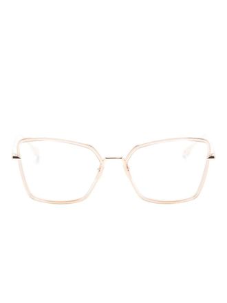 Dita Eyewear Behcka square-frame glasses - unisex - Metal - 55 - Gold