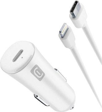 Cellularline Cellularline Usb-c Car Charger Kit 20w - Usb-c To Lightning - Iphone 8 Or Later