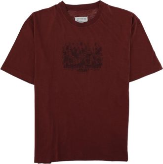 Maison Margiela Short-Sleeved Crew Neck T-Shirt With Subtle Graphic Detail