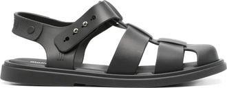 Melissa Emma multiple-straps sandals - women - Rubber/PVC/PVC - 41.5 - Black