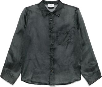 Haikure Overhemden, Dames, Blauw, L, Denim, Ronda Denim Print