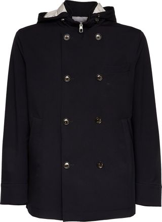Montecore Hybrid Peacoat Parka Hooded Jacket
