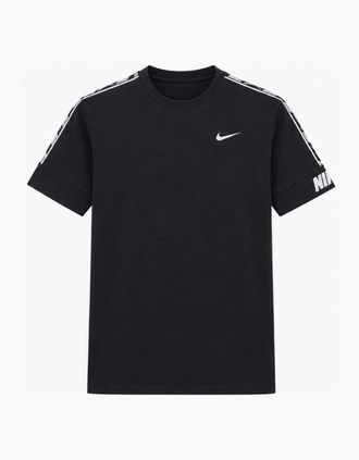 Nike Mens Nike Mens NSW Repeat T Shirt in Black White - Black/Multi - Size: 36