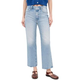 Mother Womens The Rambler Zip Flood Jeans, Reelin in the Fun