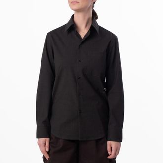 Burberry Stretch Wool Long-Sleeved Shirt, Brand Size 12 ( US Size 10 )