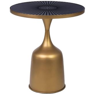 Wanderlust Deco Mesa auxiliar de metal 40x40x46h cm