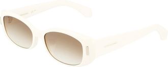 Ferragamo Brown Gradient Oval Ladies Sunglasses SF2021SLB 103 55