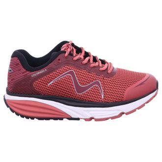 Mbt Colorado X Synthetic Leather Womens Running Trainers - Mineral Red - Size:UK 3.5