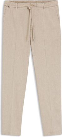 BOSS Modern-fit trousers in a linen blend