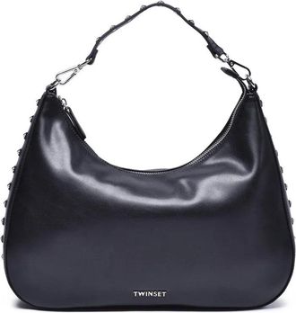Twin-Set Large Hobo Bag Black