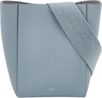 Celine Pre-owned Bucket Crossbody Tas - Dames - Vintage Schoudertas - Grijs - ONE Size - Leer - Vintage