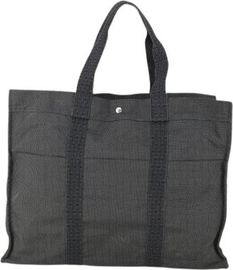 Herm&egrave;s Pre-owned Tote Bags, female, Gray, Size: ONE SIZE Pre-owned Fourre-tout herline