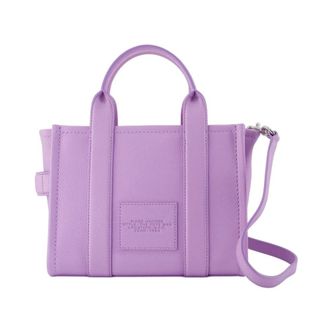 Marc Jacobs The Leather Small Tote Bag - female - Marc Jacobs - Shopping Bags - Purple - ONE SIZE - Bags