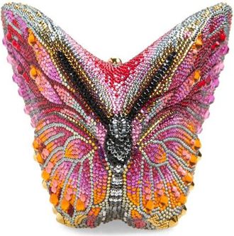 Judith Leiber Butterfly Crystal Clutch in Champagne Multi at Nordstrom