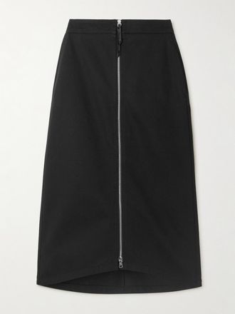 Moncler + Edward Enninful Gonna Midi In Twill Di Cotone - Nero