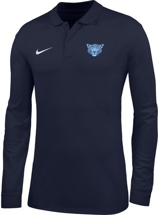 Nike Mens College (Spelman College) Dri-FIT Long-Sleeve Polo in Blue | ZM04PYSPEC26-NVY
