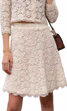Choklate Paris Diane Lace Skirt In Ecru
