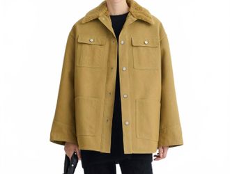 Nanushka Zonta Utility Jacket In Khaki