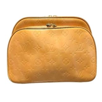 Louis Vuitton Pre-owned Cross Body Bags, female, Orange, Size: ONE SIZE Pre-owned Vintage Enamel Leather Backpack Handbag