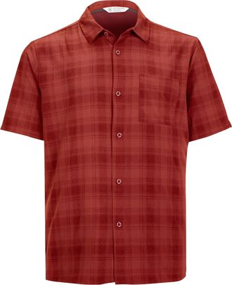 Killtec Funktionshemd KILLTEC KOS 98 MN WVN SHRT, Herren, Gr. 4XL, Normalgr&ouml;ssen, rot, Obermaterial: 100% Polyester, Hemden Funktionshemd, Kurzarm-Funktionshe