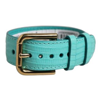 Dolce & Gabbana Dames, Accessoires, Blauw, Maat: ONE Size Leer